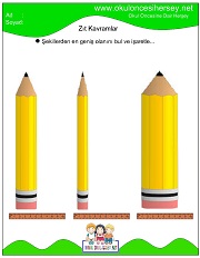 Geniş Dar Kavramı Çalışma Sayfalarıme çalışmaları